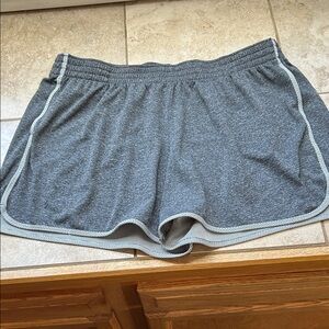 Champion Women's Heather Gray Athletic Shorts with Trim